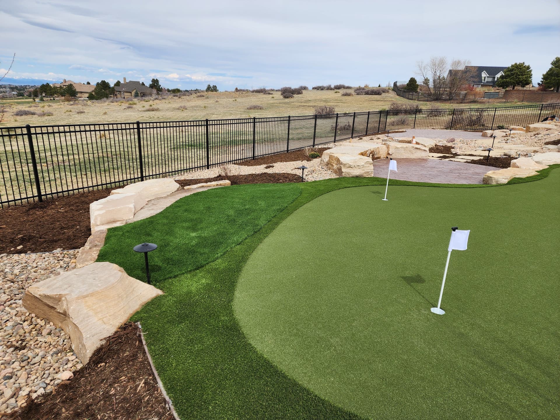 Gallery photos for Custom Backyard Putting Green Built for Real Practice and Real Fun: Image #2