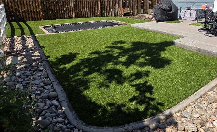 Project Artificial Turf Around an In-Ground Trampoline in Golden image