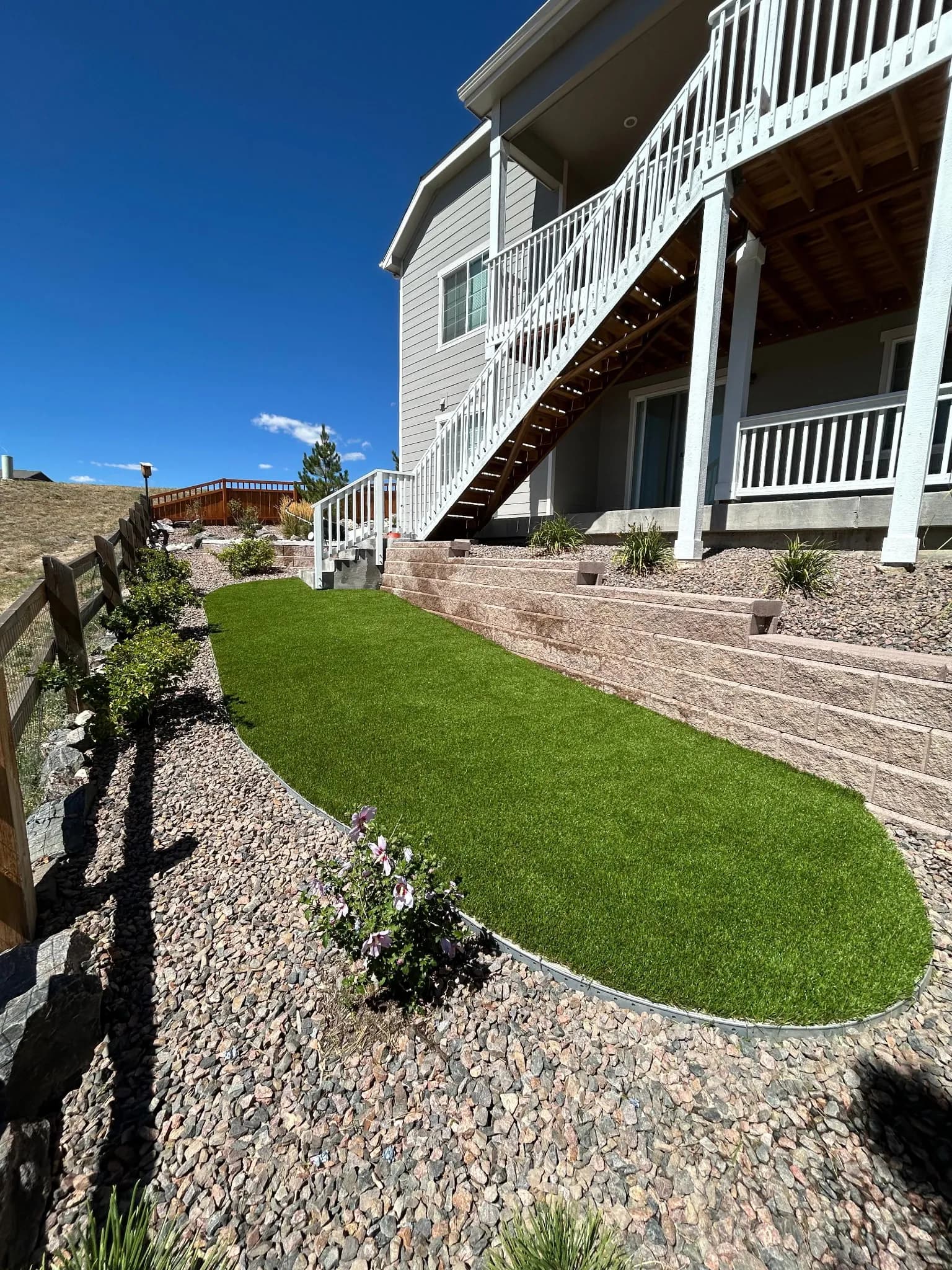 Gallery photos for Artificial Turf Brings a Narrow Colorado Backyard Back to Life: Image #1