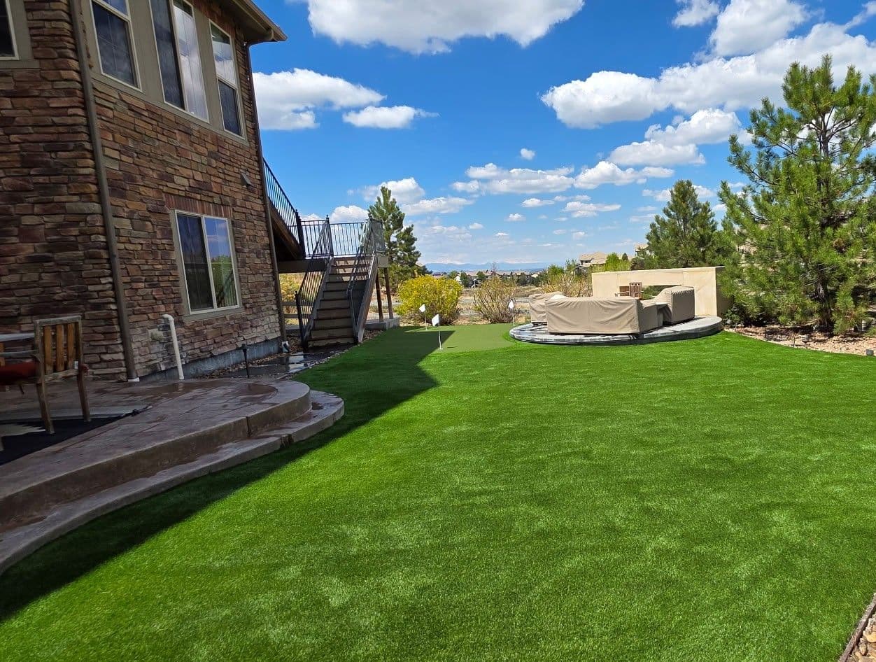 Gallery photos for Turf Lawn and Putting Green Install in Highlands Ranch: Image #4
