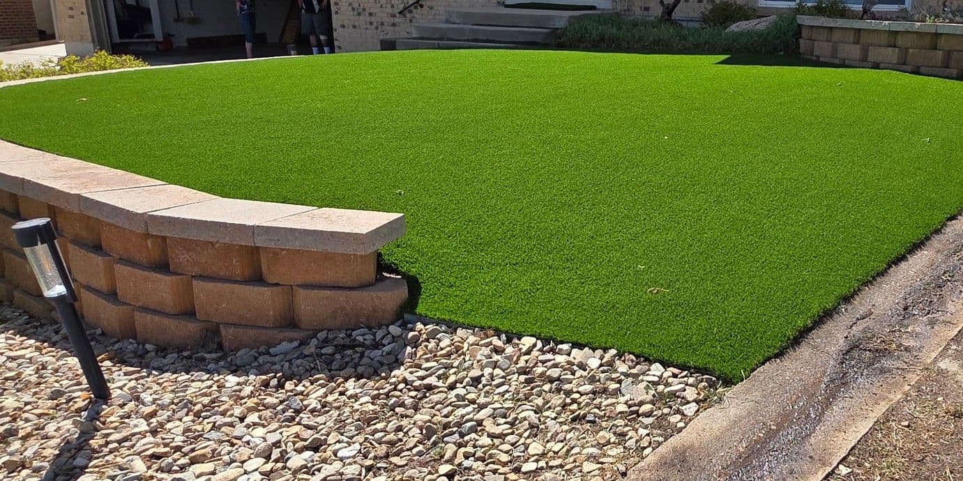Front Lawn Artificial Turf Installation in Lakewood image