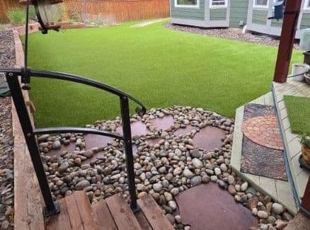Gallery photos for Pet-Friendly Turf Installation Across All 3 Sides of This Backyard: Image #1