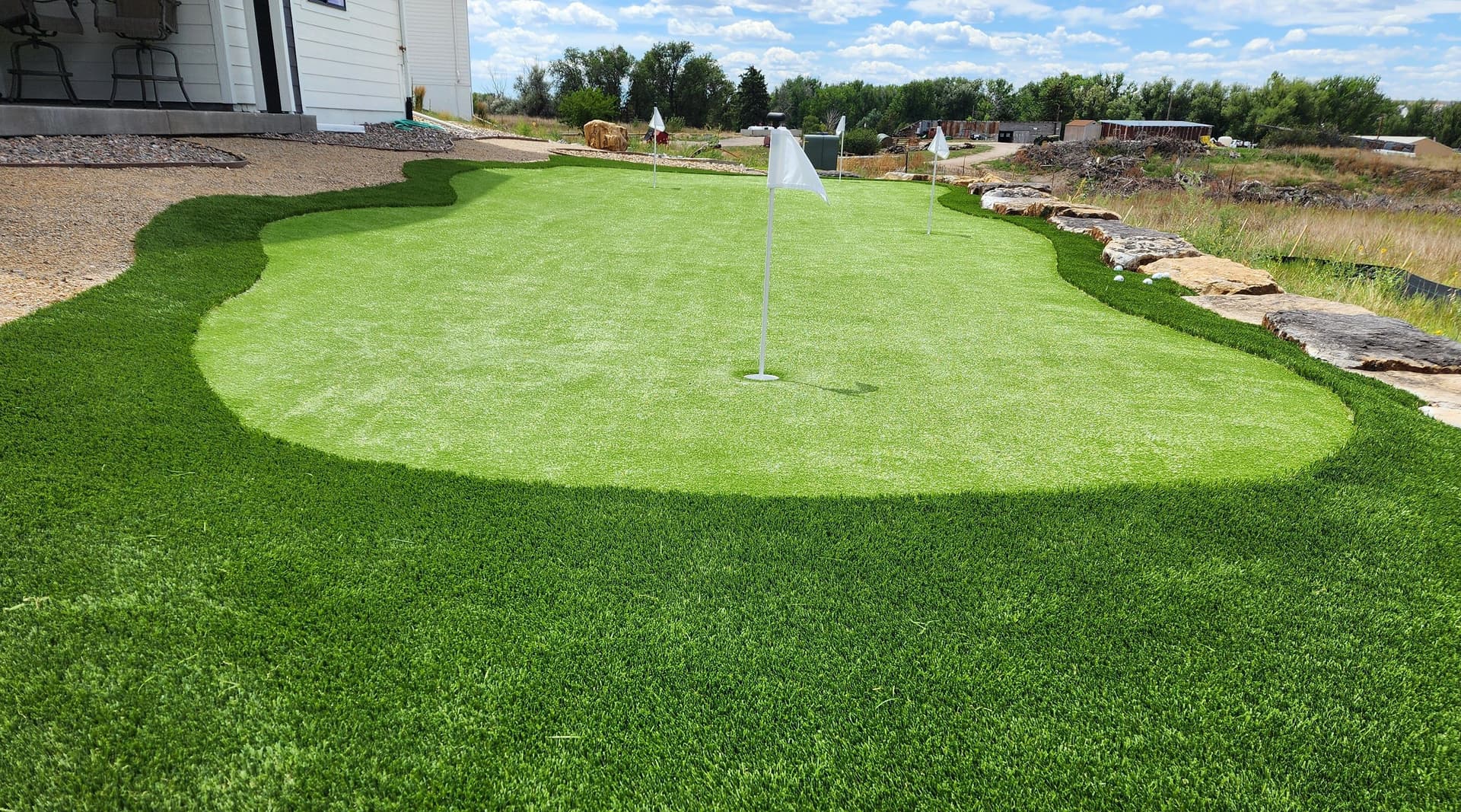 Gallery photos for Custom Backyard Putting Green with Chipping Pads in Elizabeth: Image #2