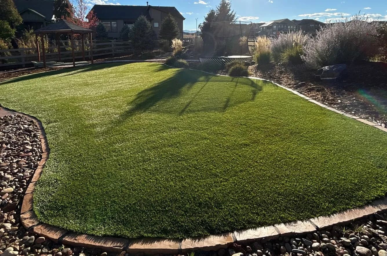 Gallery photos for Artificial Turf Install Completes a Sterling Ranch Backyard: Image #1
