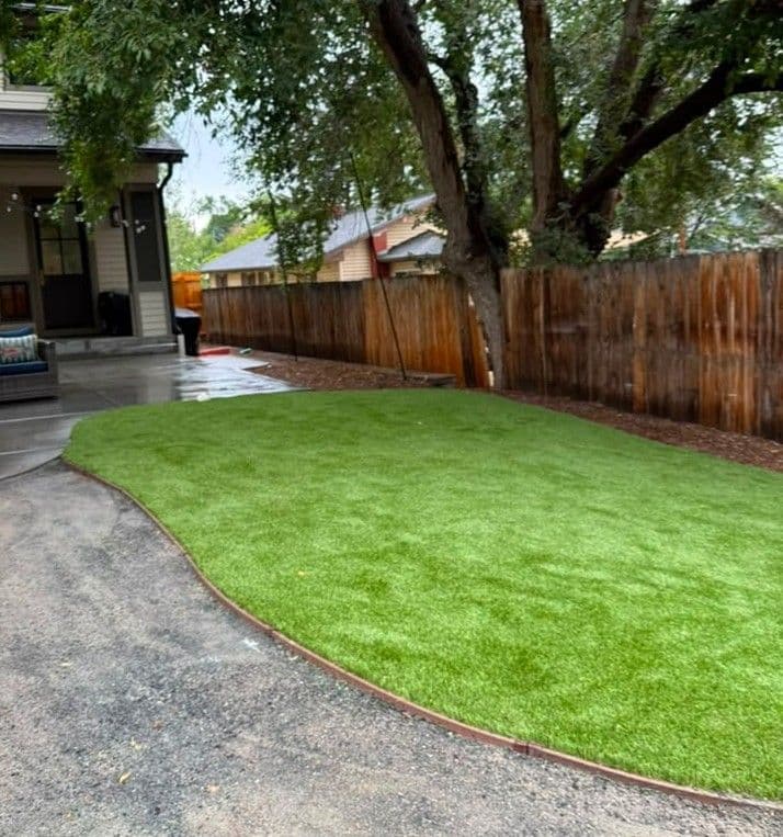 Erie CO Backyard Goes From Wood Chips to a Clean Outdoor Space image
