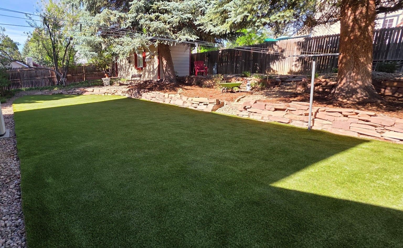Aurora Backyard Gets a Clean Artificial Turf Upgrade image