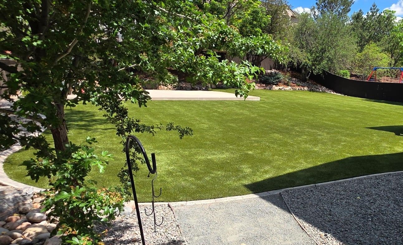 Gallery photos for Dead Backyard Lawn Gets a Full Artificial Turf Install in Highlands Ranch: Image #3