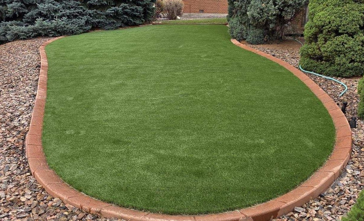Arvada Front Yard Gets a Low-Maintenance Artificial Turf Upgrade image