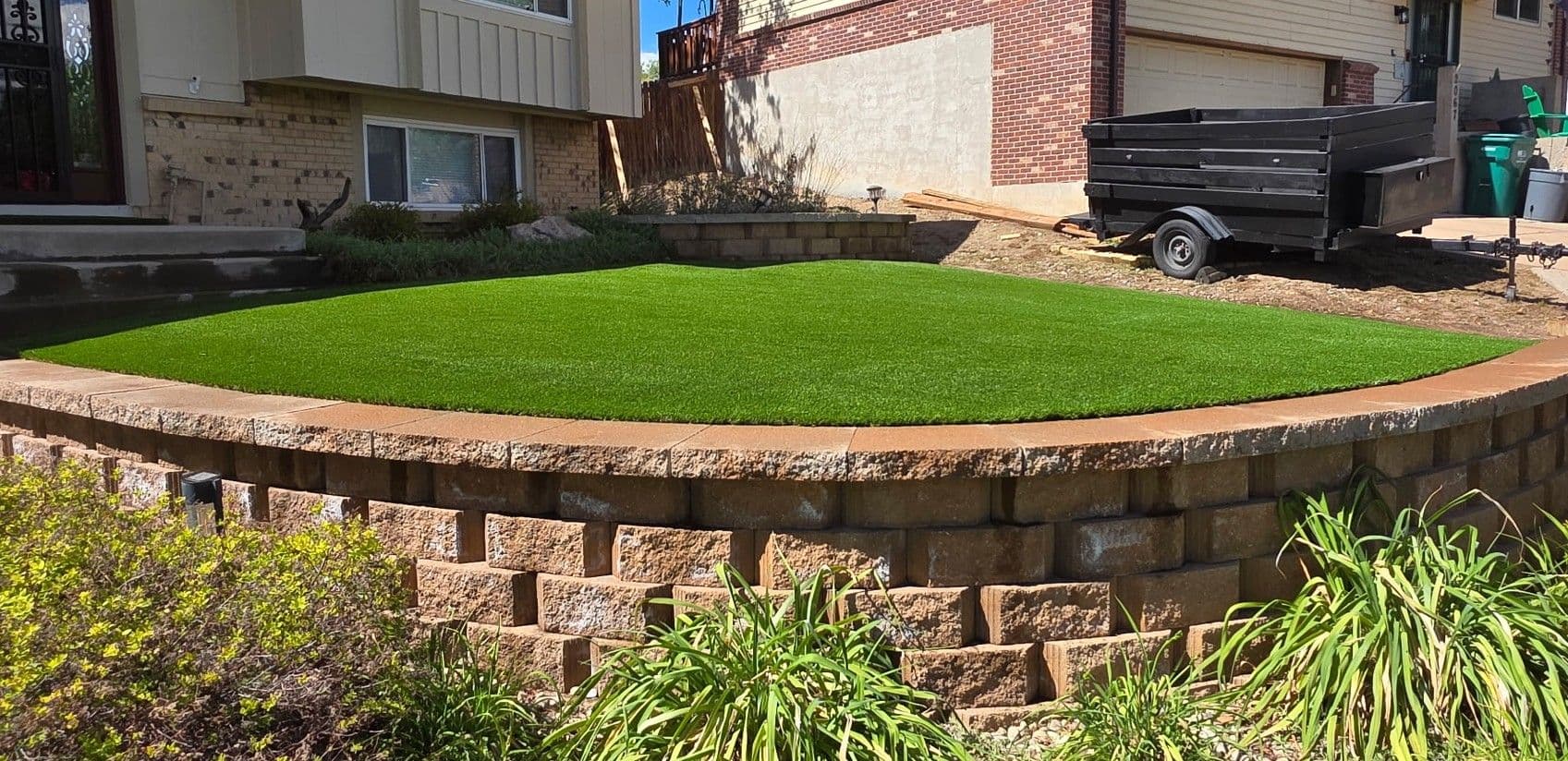 Gallery photos for Front Lawn Artificial Turf Installation in Lakewood: Image #1