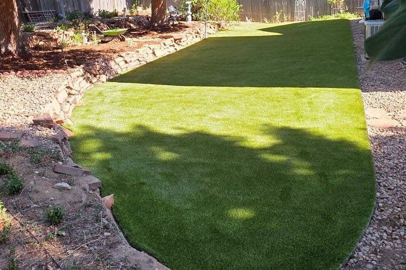 Gallery photos for Aurora Backyard Gets a Clean Artificial Turf Upgrade: Image #1