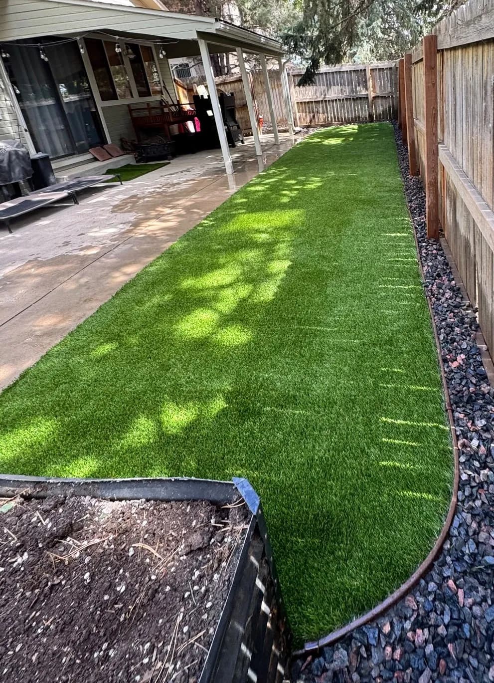 Project Pet-Friendly Artificial Turf Backyard Install in Arvada image