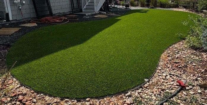 Gallery photos for Artificial Turf Install Solves the Mud Problem in Littleton: Image #1