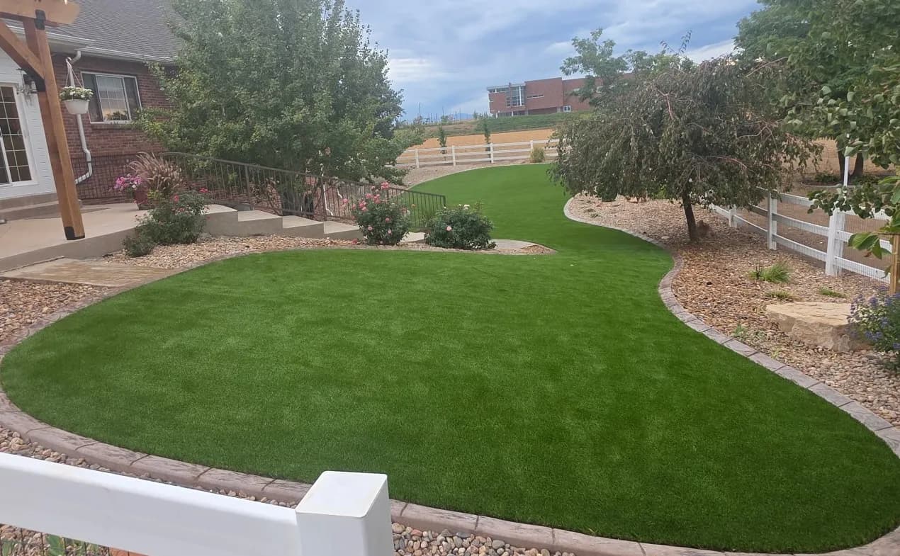 Project Brighton Backyard Ditches Patchy Grass for Water-Smart Artificial Turf image