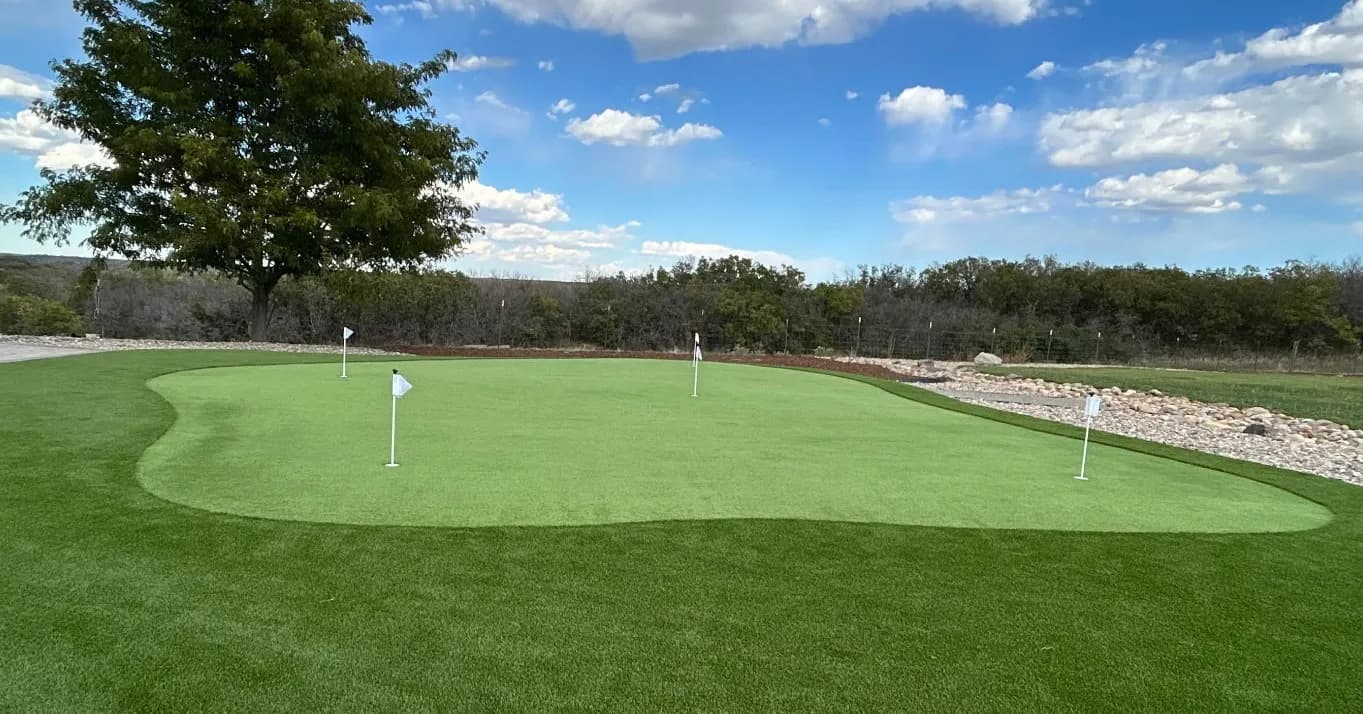 Project Backyard Putting Green Built Right Off the Patio image