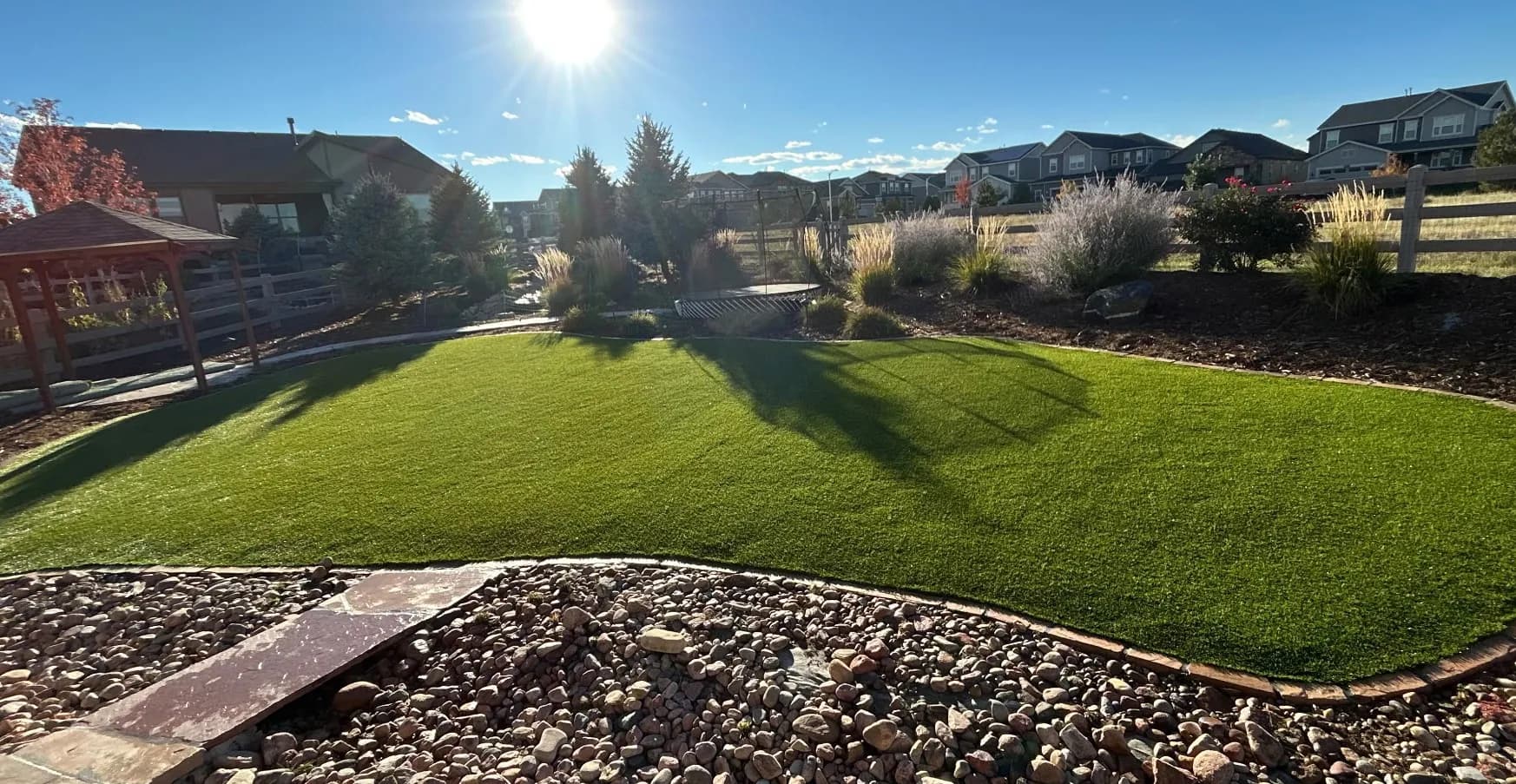 Gallery photos for Artificial Turf Install Completes a Sterling Ranch Backyard: Image #2