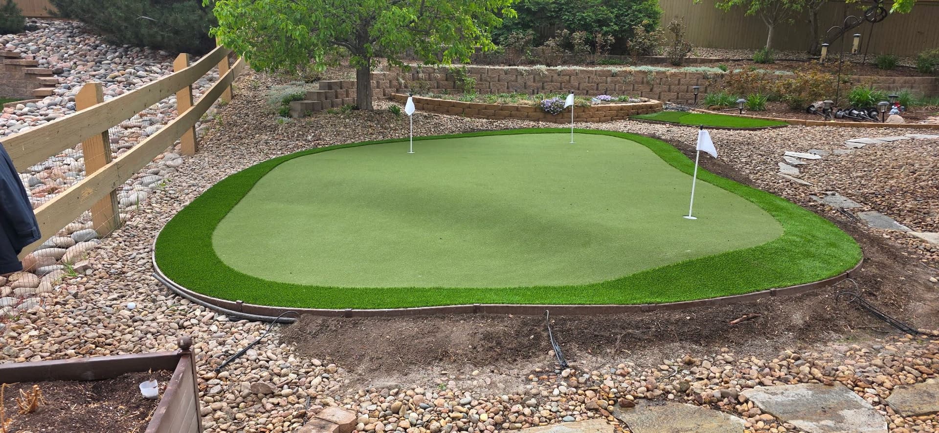 Gallery photos for Backyard Putting Green Built for Real Practice in Highlands Ranch: Image #1
