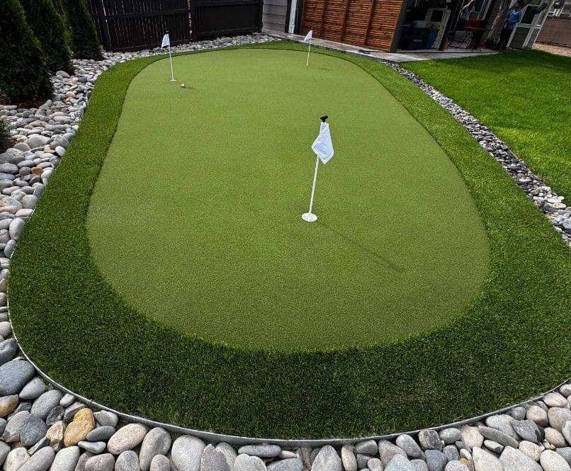 Gallery photos for Backyard Putting Green Built for Real Short-Game Practice in Littleton: Image #1