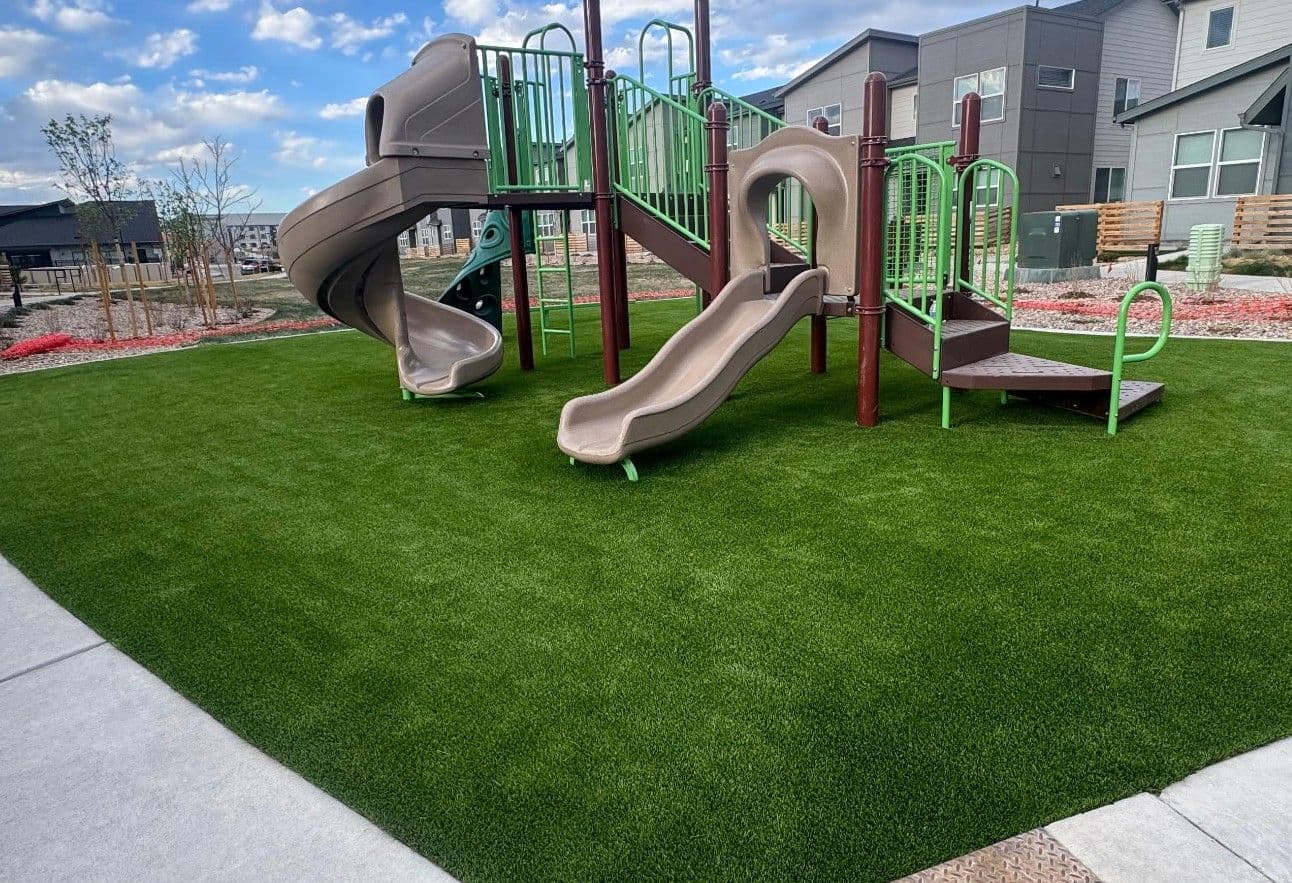 Commercial Playground Turf Install with Fall Protection in North Denver image