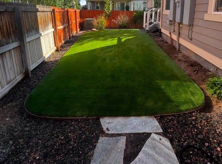 Dead Side Yard Gets a Second Life With Artificial Turf in Parker image