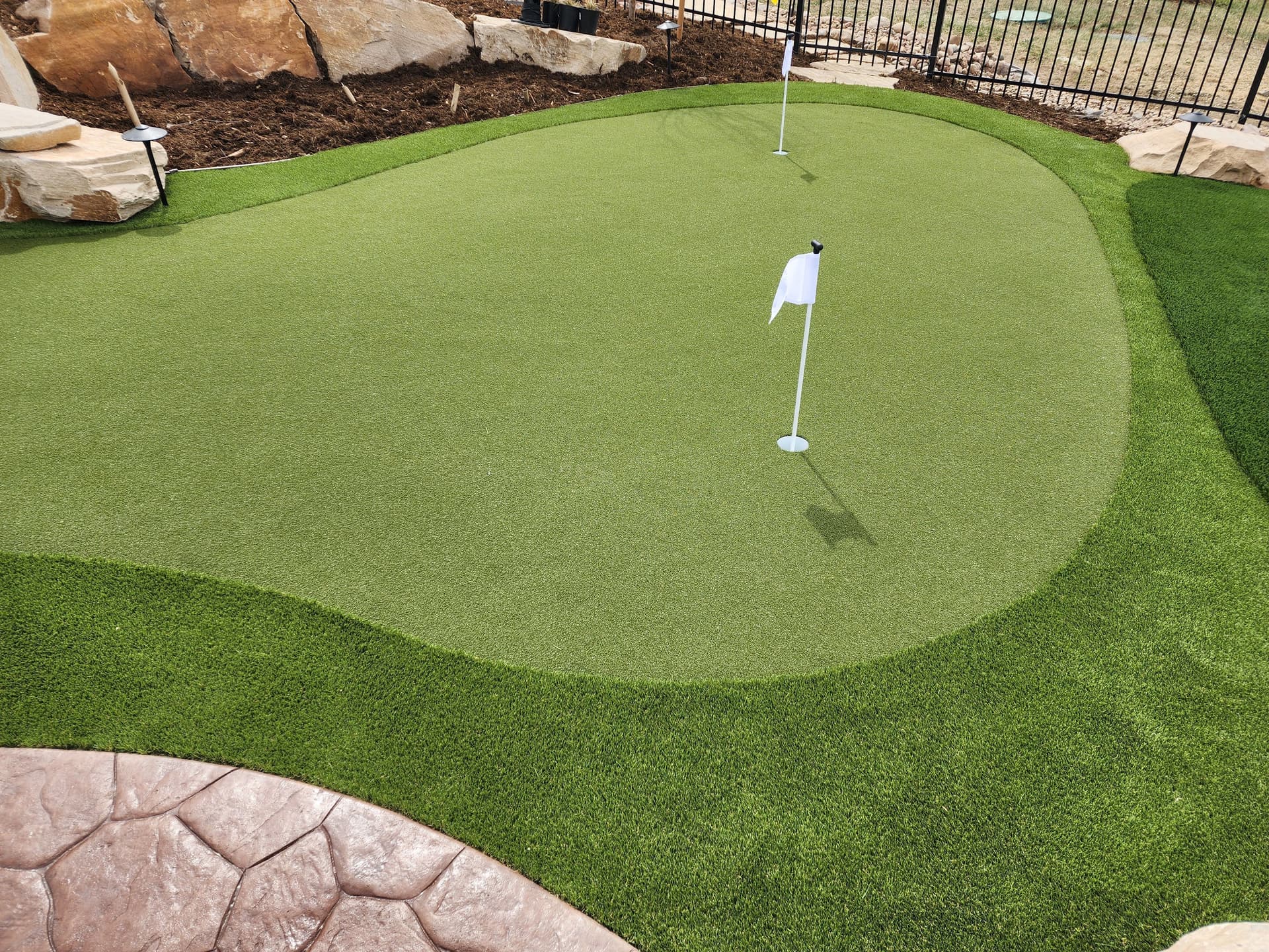 Gallery photos for Custom Backyard Putting Green Built for Real Practice and Real Fun: Image #1