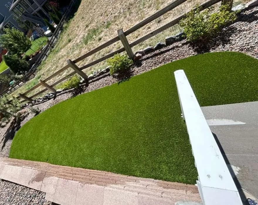 Gallery photos for Artificial Turf Brings a Narrow Colorado Backyard Back to Life: Image #2