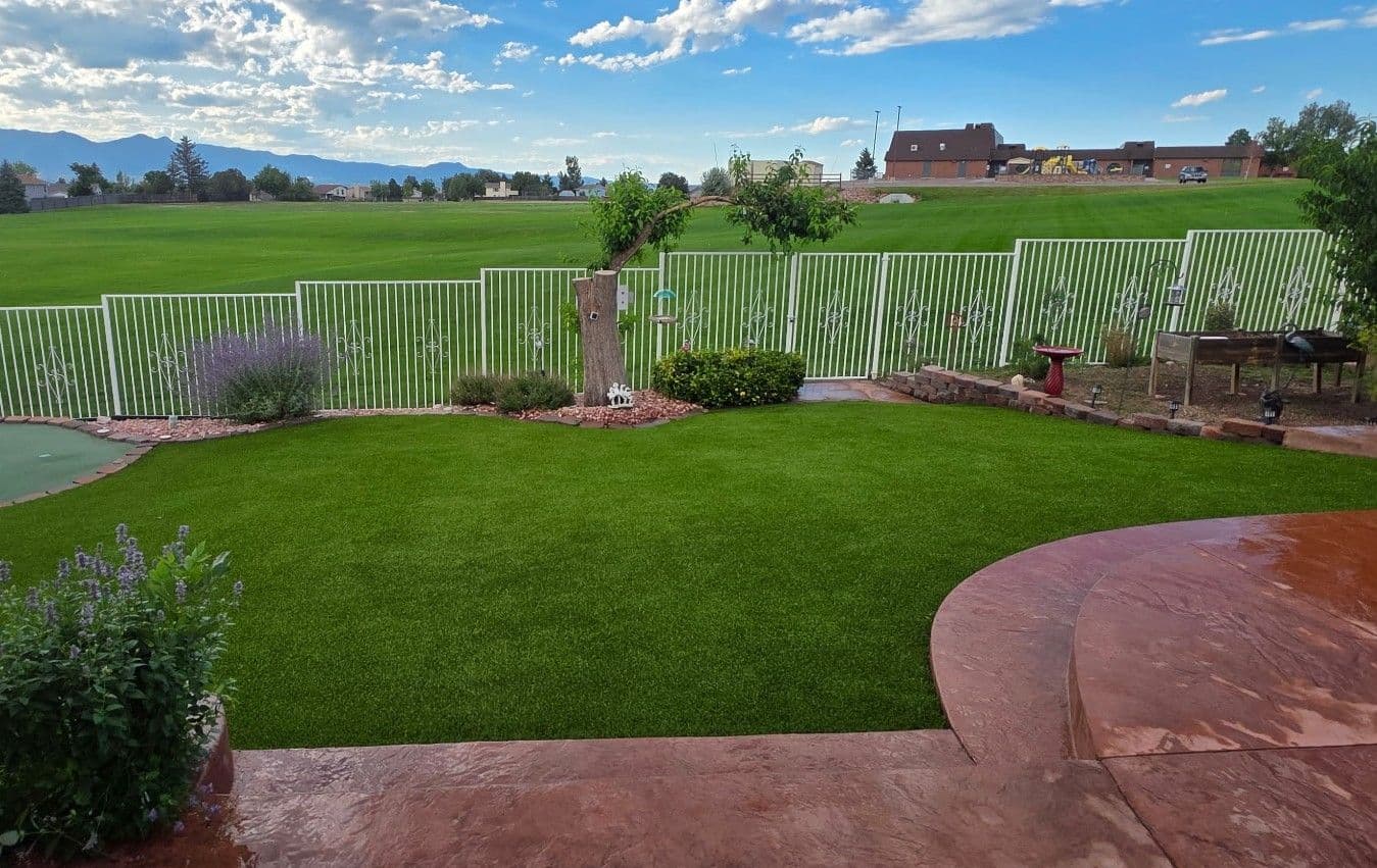 No More Mowing - Artificial Turf Backyard Install in Colorado Springs image