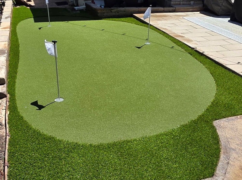 Project Custom Backyard Putting Green Built Right Off the Patio in Denver image