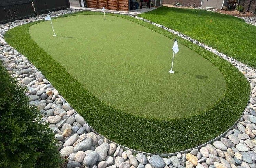 Gallery photos for Backyard Putting Green Built for Real Short-Game Practice in Littleton: Image #2
