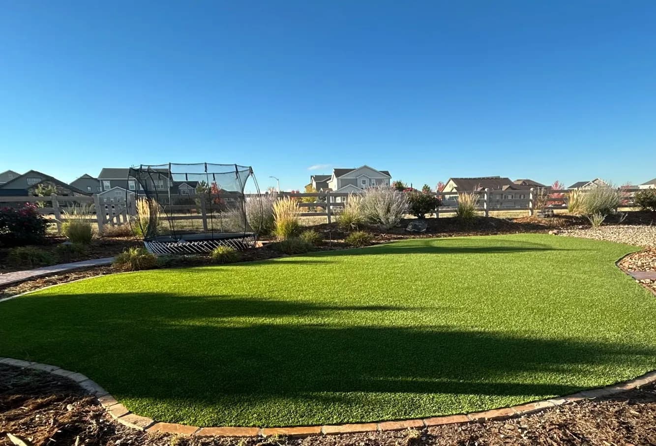 Artificial Turf Install Completes a Sterling Ranch Backyard image