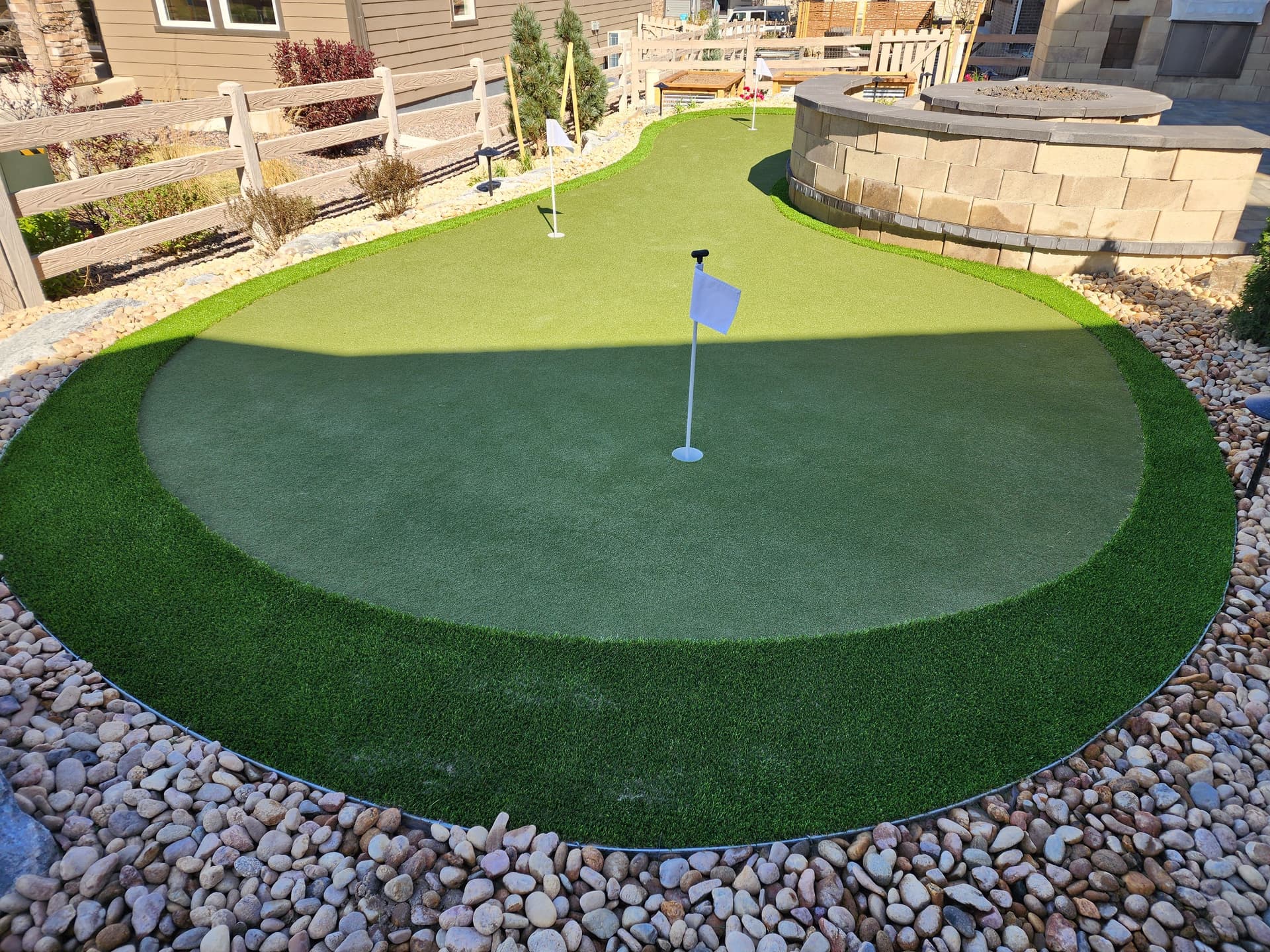 Backyard Putting Green Installation in Sterling Ranch Littleton