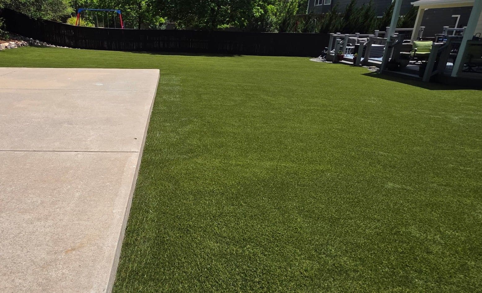 Gallery photos for Dead Backyard Lawn Gets a Full Artificial Turf Install in Highlands Ranch: Image #2