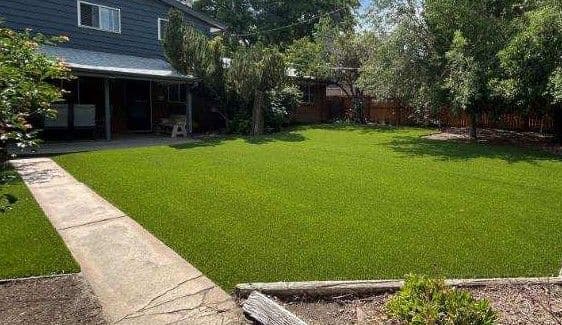Gallery photos for Pet-Friendly Artificial Turf Installation in Denver Backyard: Image #2