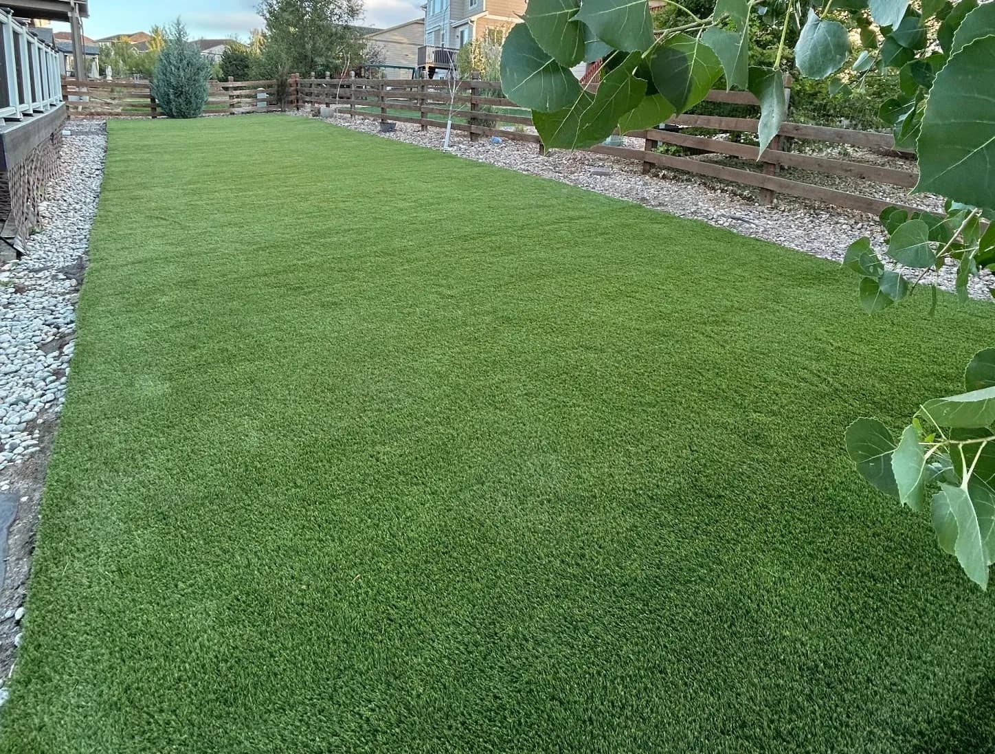 Gallery photos for Dead Backyard Lawn Turned Into a Kid-Ready Turf Play Space: Image #1