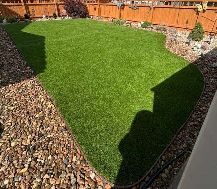 Gallery photos for Backyard Artificial Turf Installation in Castle Rock: Image #1