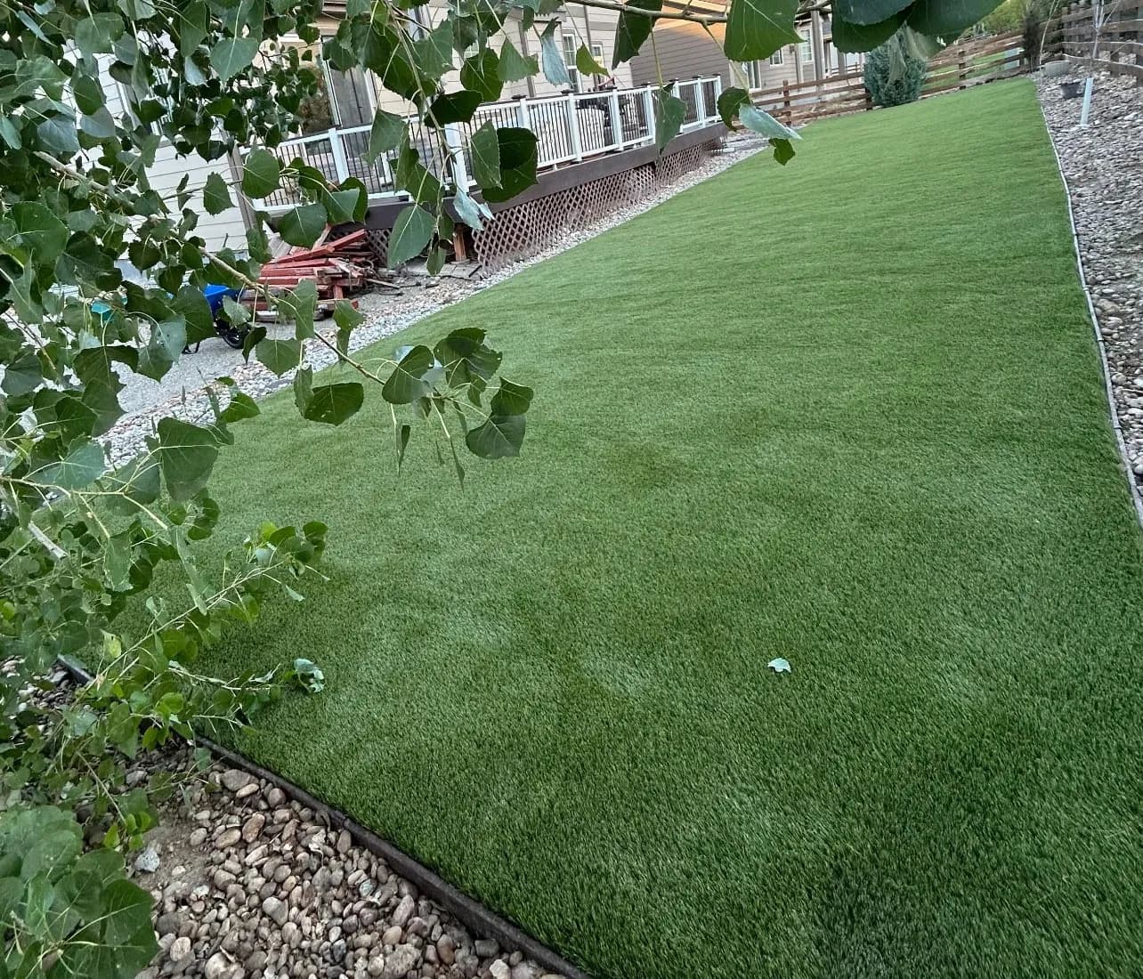 Gallery photos for Dead Backyard Lawn Turned Into a Kid-Ready Turf Play Space: Image #2