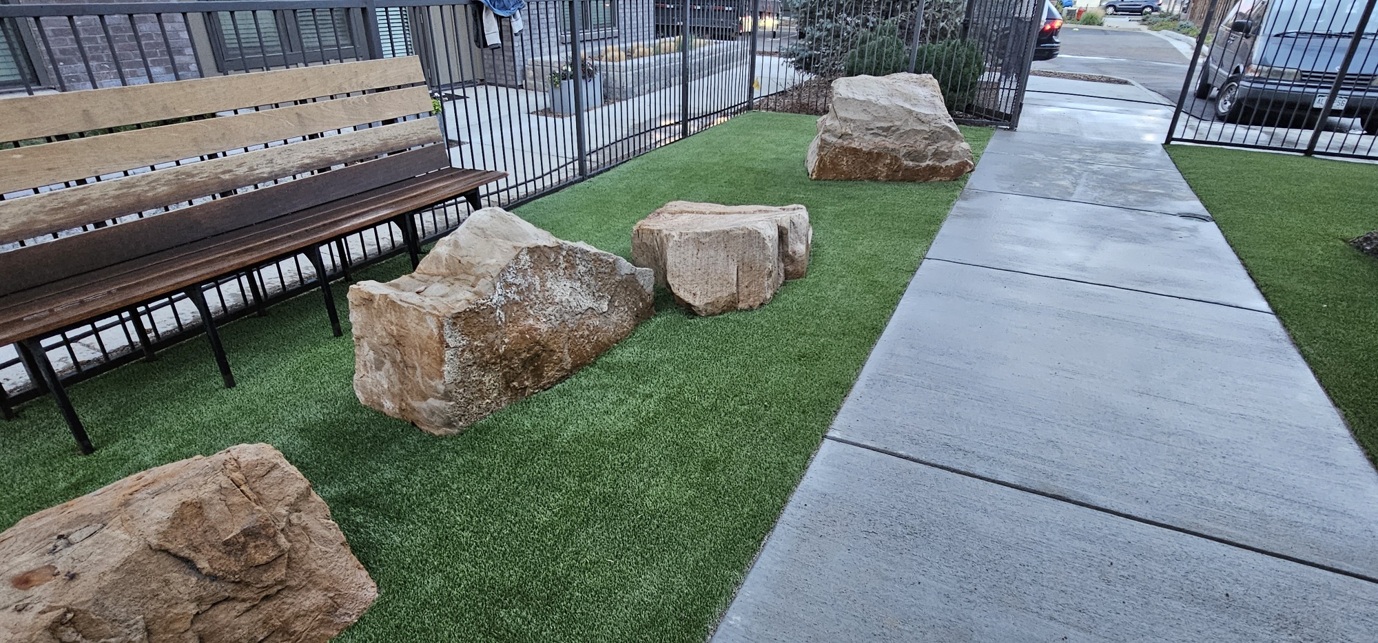 Small dog park at apartment complex