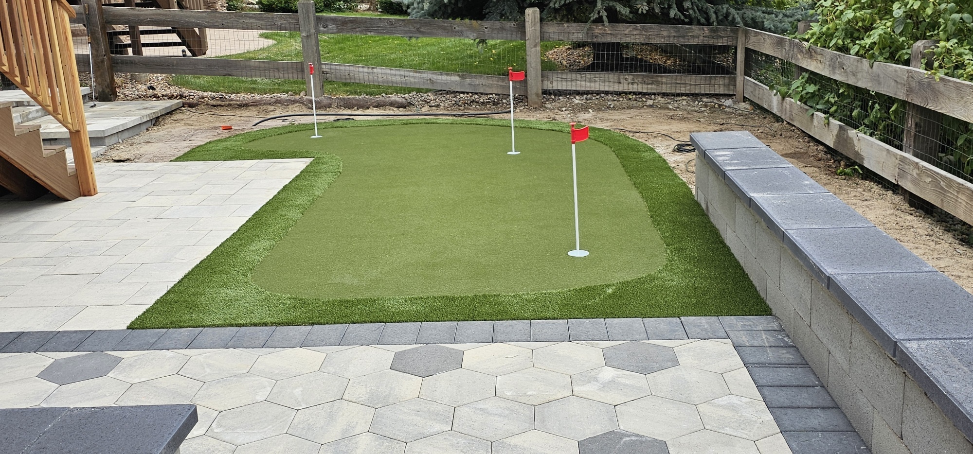 Backyard practice green